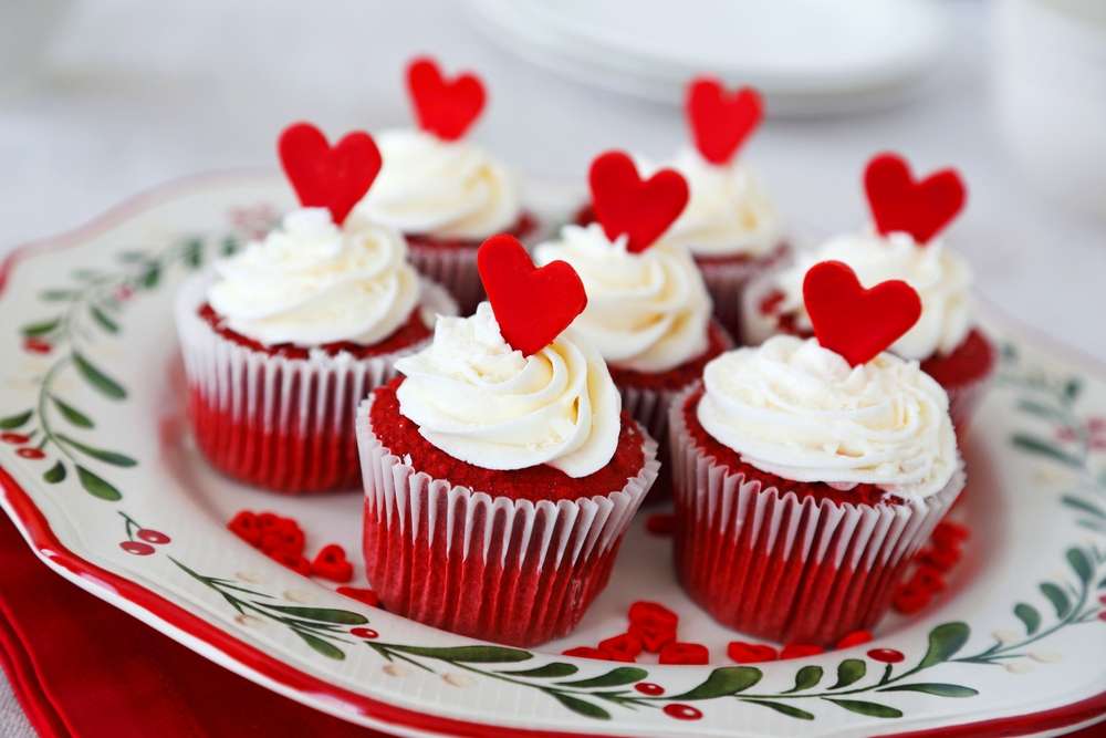 Cupcakes zum Valentinstag Online-Puzzle