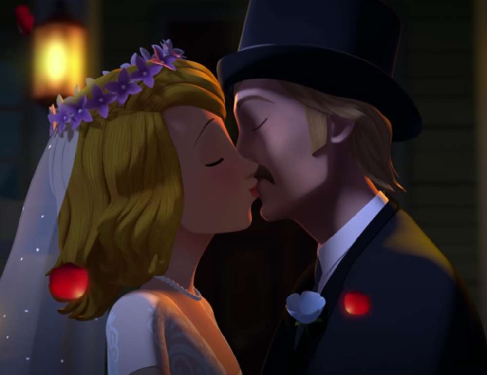 Svatební polibek skládačky online