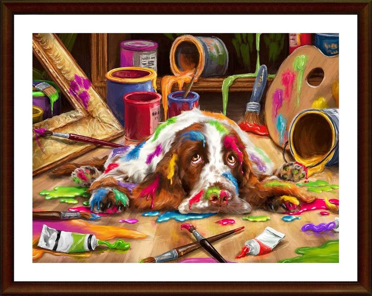 Maler Hund Puzzlespiel online