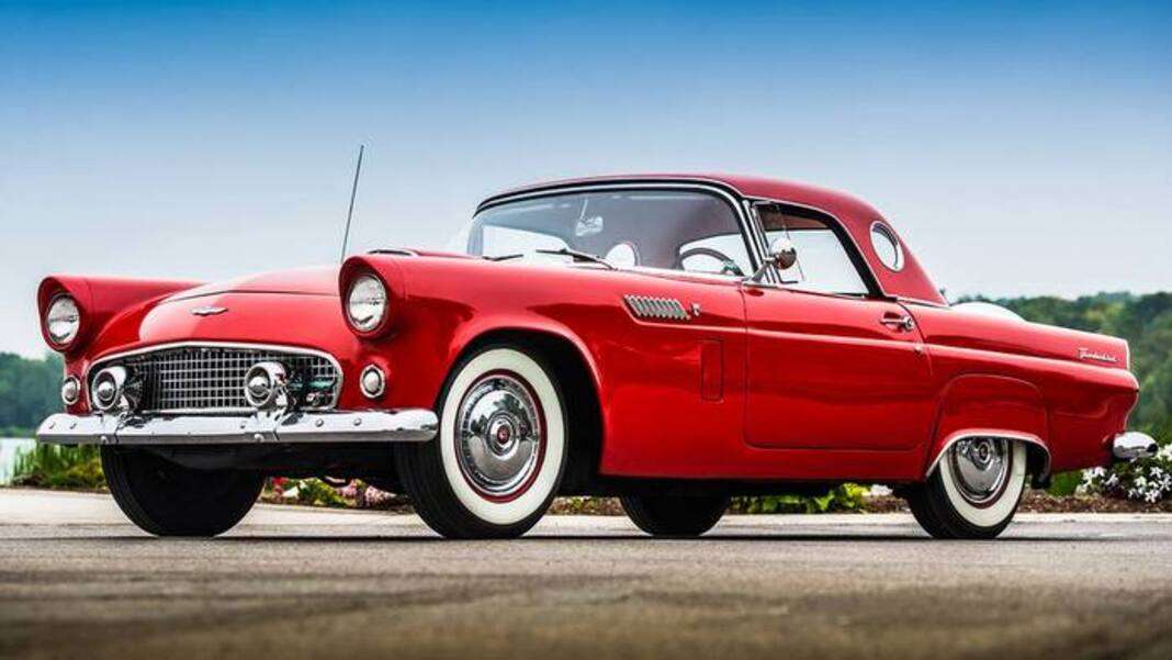 Carro Ford Thunderbird Detroit Ano 1954 quebra-cabeças online