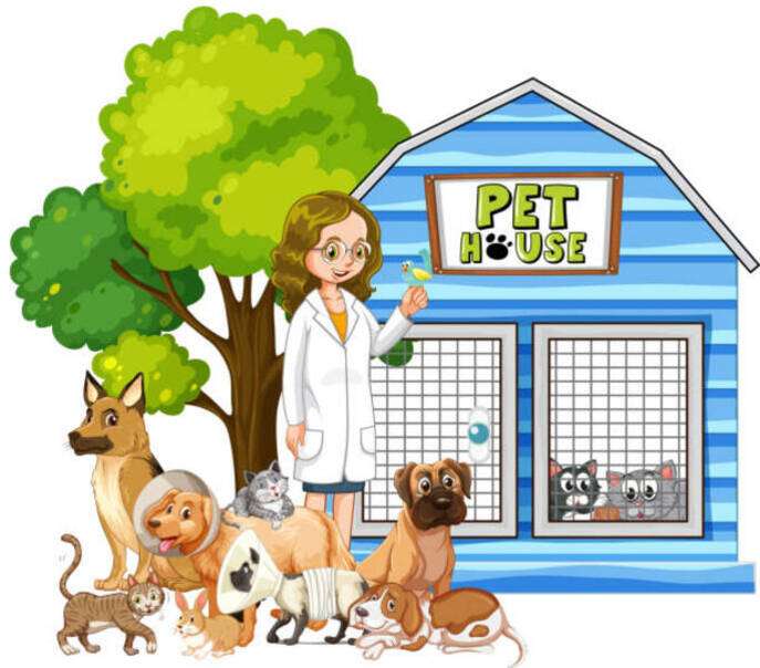 Médico veterinário cuidando de animais de estimação #3 quebra-cabeças online