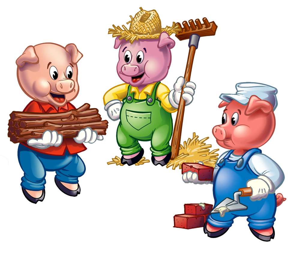 Die 3 kleinen Schweine Puzzlespiel online