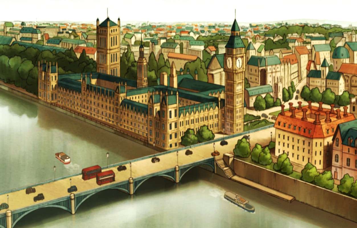 Londýn v grafice skládačky online