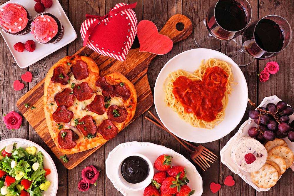 Mâncăruri de Ziua Îndrăgostiților jigsaw puzzle online