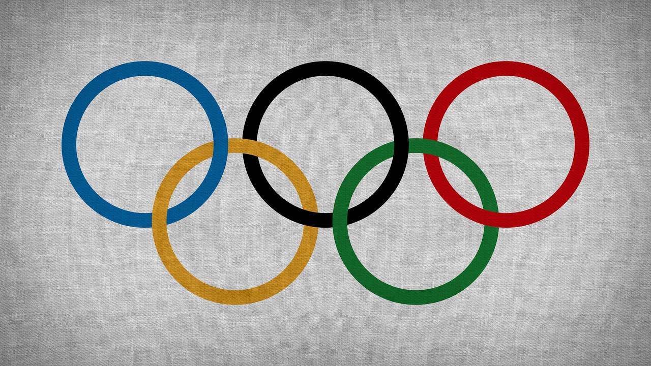 Olympijská vlajka online puzzle