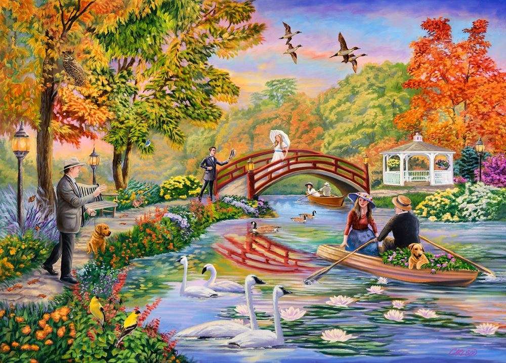 Autumn On The Pond Puzzlespiel online