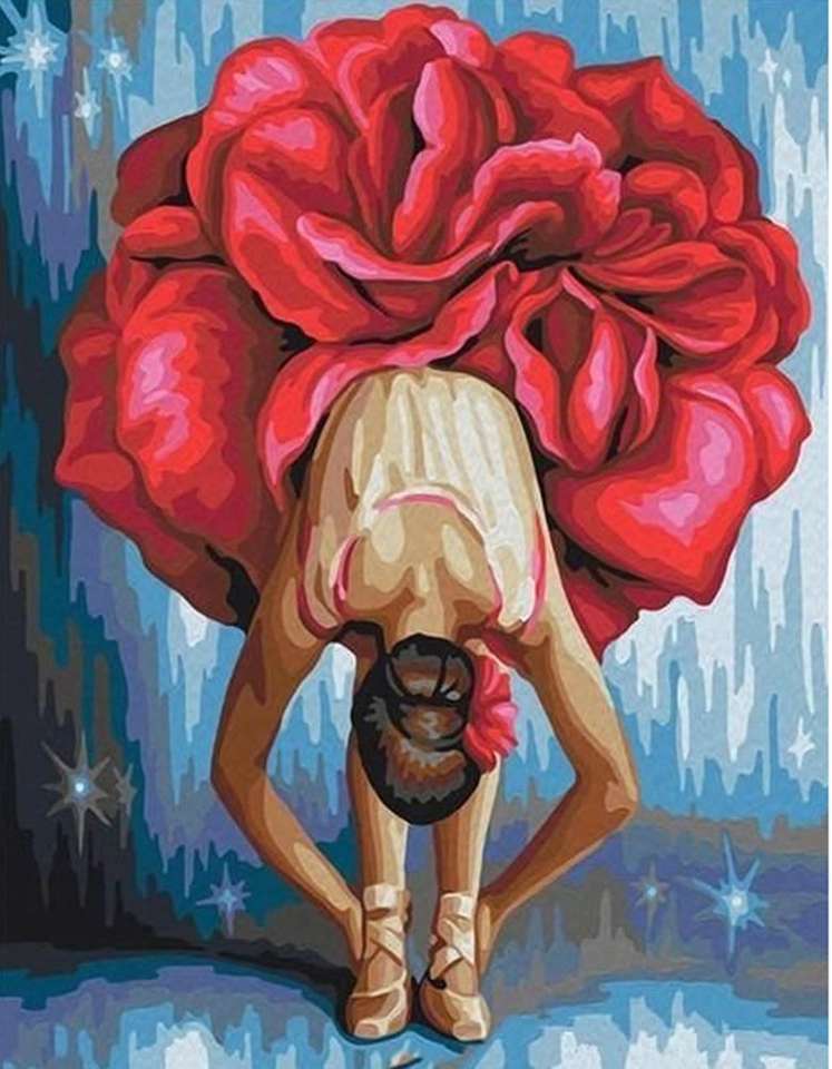 balerină cu tutu de trandafir jigsaw puzzle online