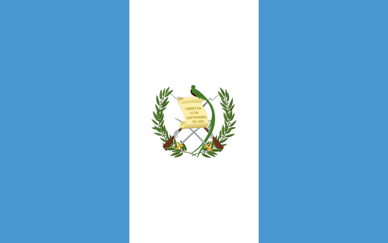 Guatemalas flagga pussel på nätet