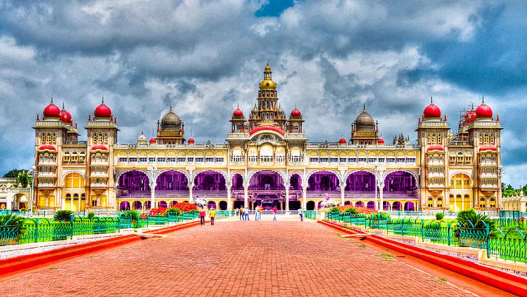 Königspalast von Mysore in Indien #1 Puzzlespiel online