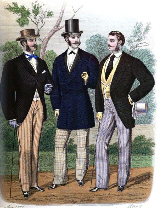Hombres moda Victoriana Años 1890 - 1970 rompecabezas en línea