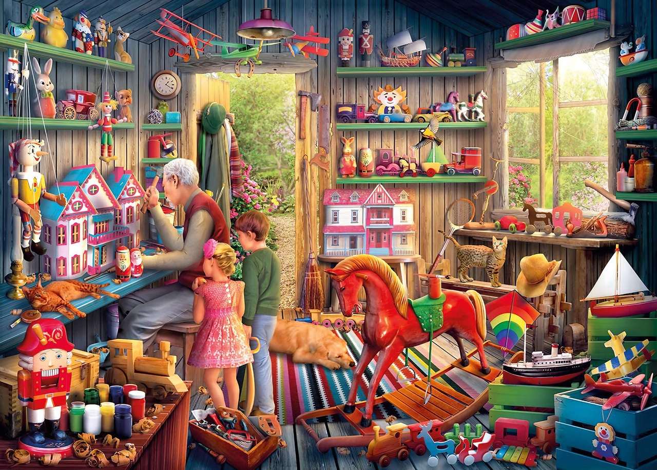 oficina de brinquedo puzzle online