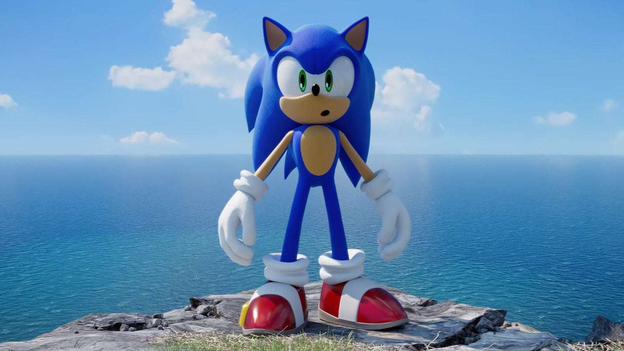 Sonic la plajă puzzle online