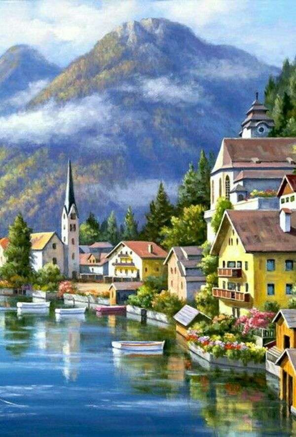 Lacul din orașul Elveția Elveția Europa #2 jigsaw puzzle online