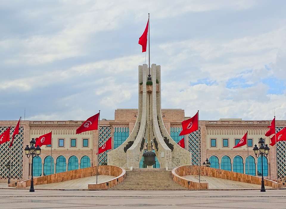 Gebäude in Tunesien Online-Puzzle