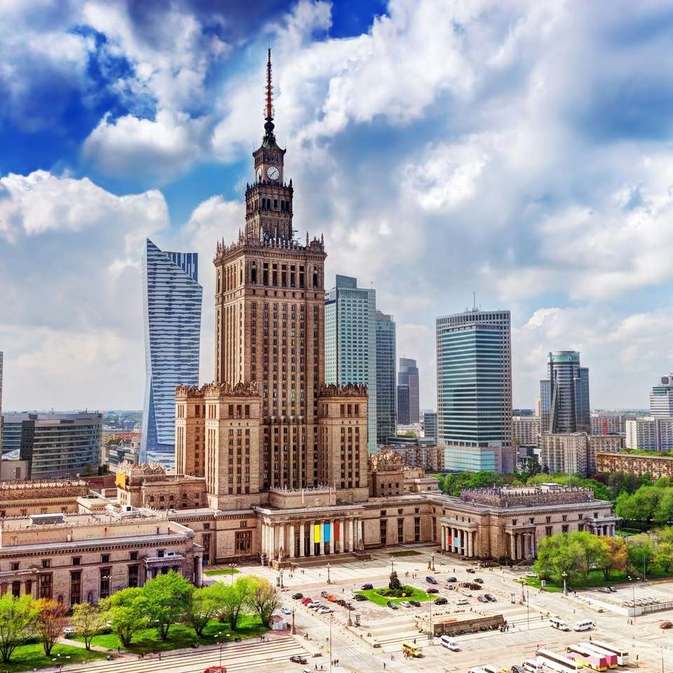 Palazzo della cultura a Varsavia puzzle online