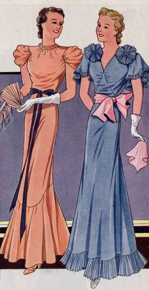 Damen in Mode des Jahres 1937 Puzzlespiel online