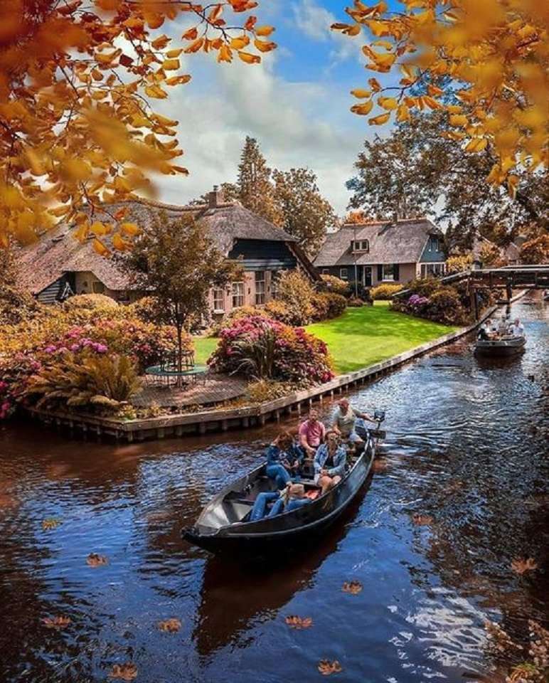 Холандия през есента. онлайн пъзел