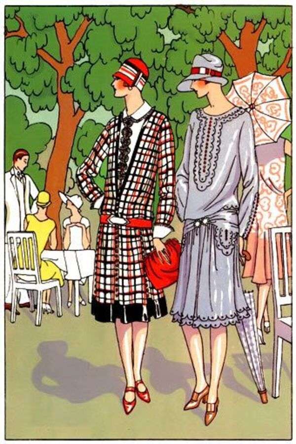 Signore nella moda primaverile Anno 1926 puzzle online