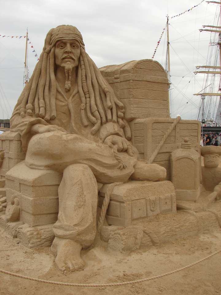 Sculptură în nisip puzzle online