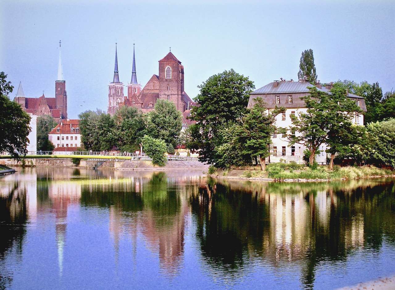 Besöker Wroclaw, Polen pussel på nätet