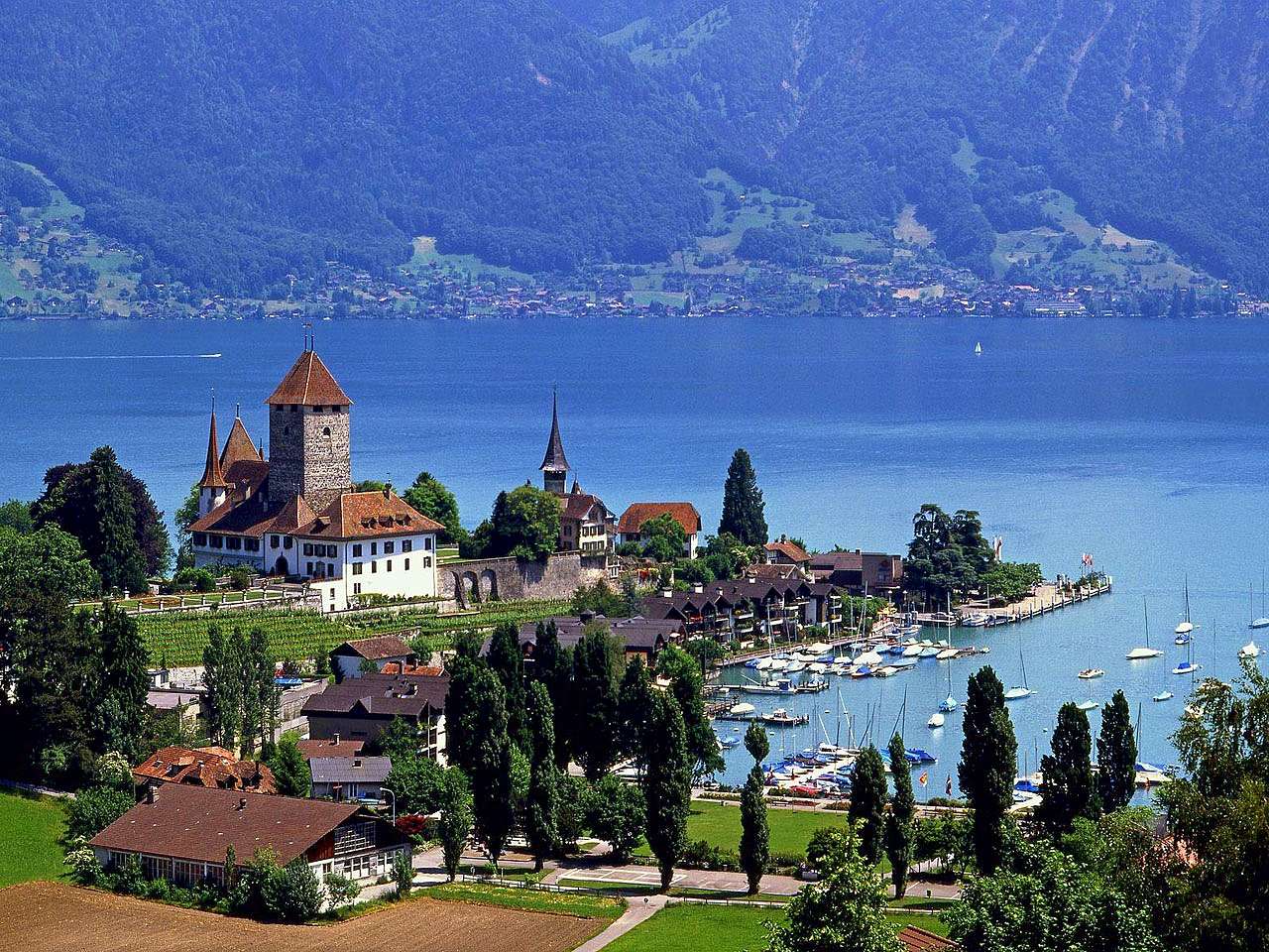 швейцарське озеро пазл онлайн