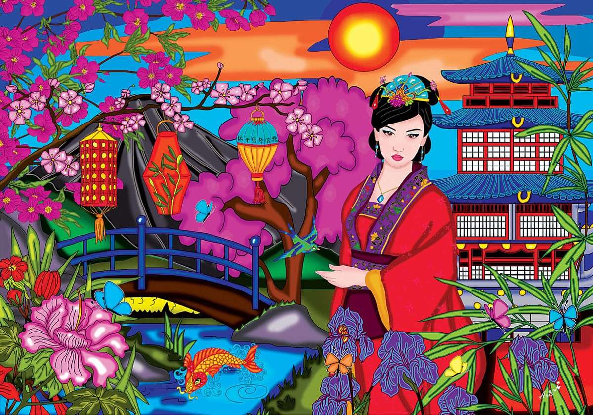 femeie orientală jigsaw puzzle online