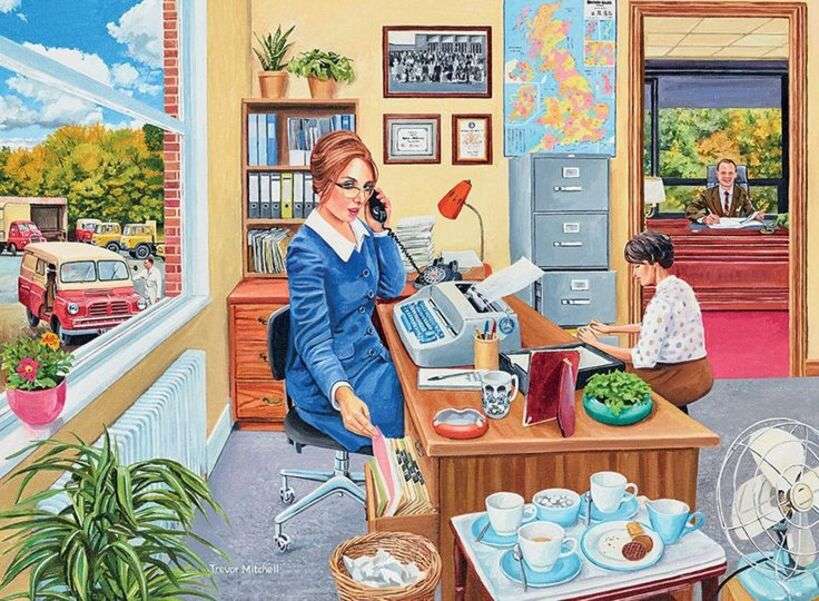 Sekretärinnen in der Büroarbeit Puzzlespiel online