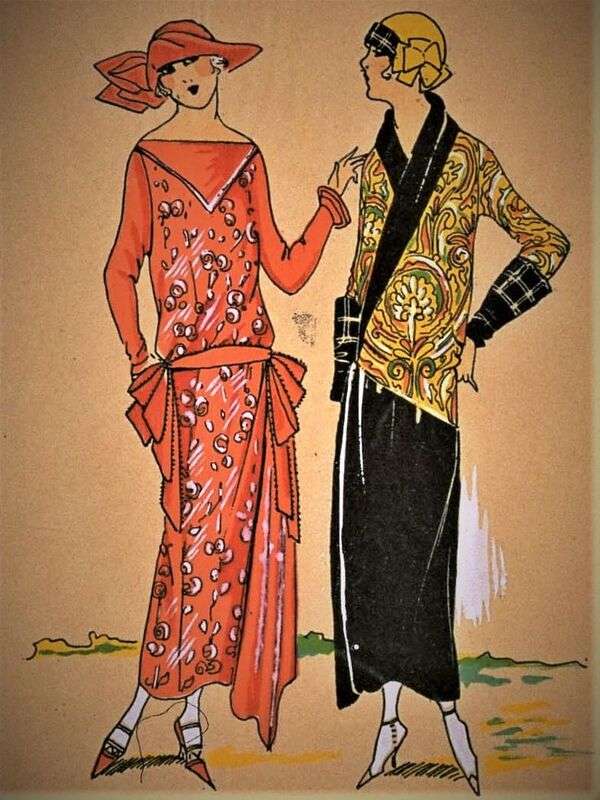 Damas na Moda Três Ano Parisiense 1923 (3) puzzle online