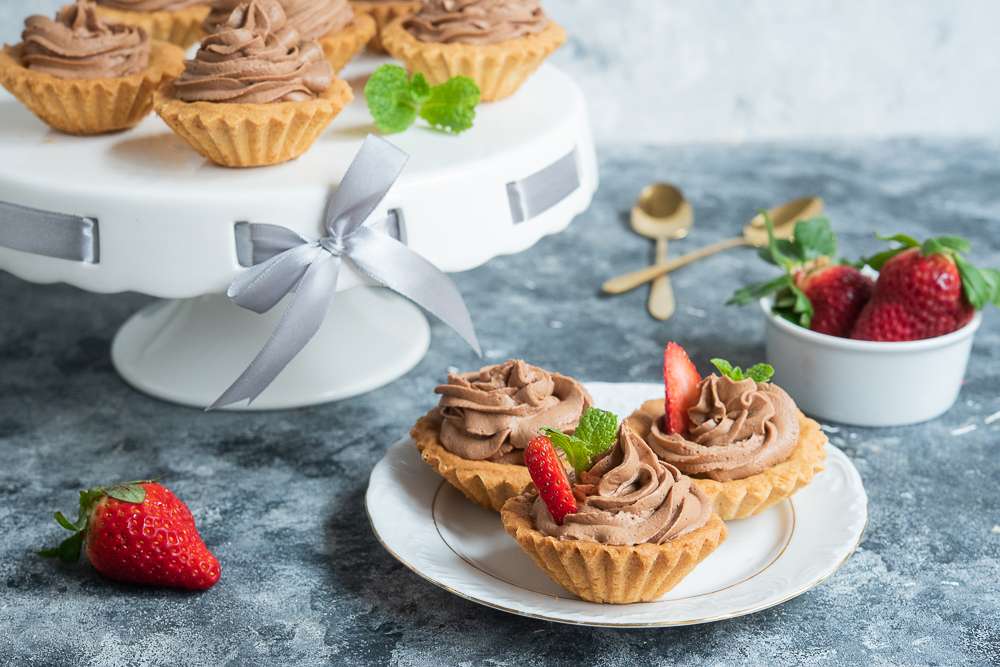 Shortbread Cupcakes mit Sahne Online-Puzzle