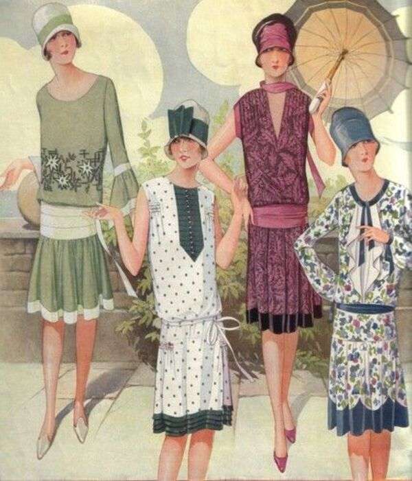 Doamnele la moda anului 1920 (3) puzzle online