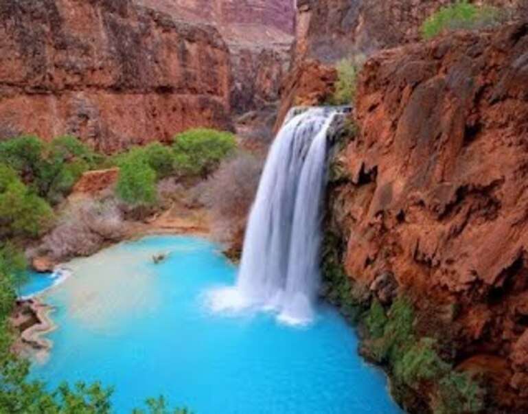 Waterfall Fall View in The Grand Canyon USA #2 online puzzle