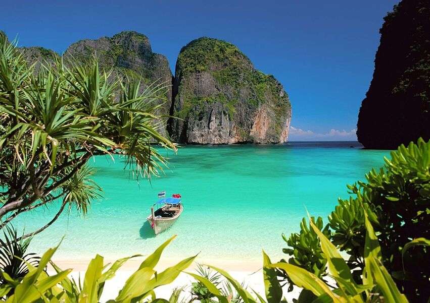Плаж с изглед към морето в Тайланд (1) #6 онлайн пъзел