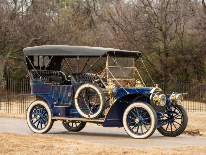 Auto Tincher modell H60HP 7 passagerarår 1907 Pussel online
