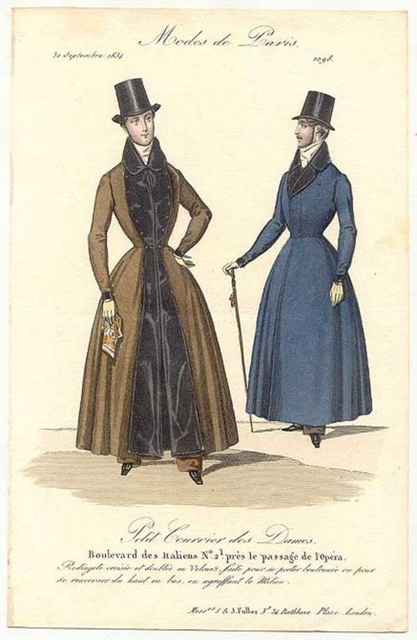 Мужчины в моде 1834 года пазл онлайн