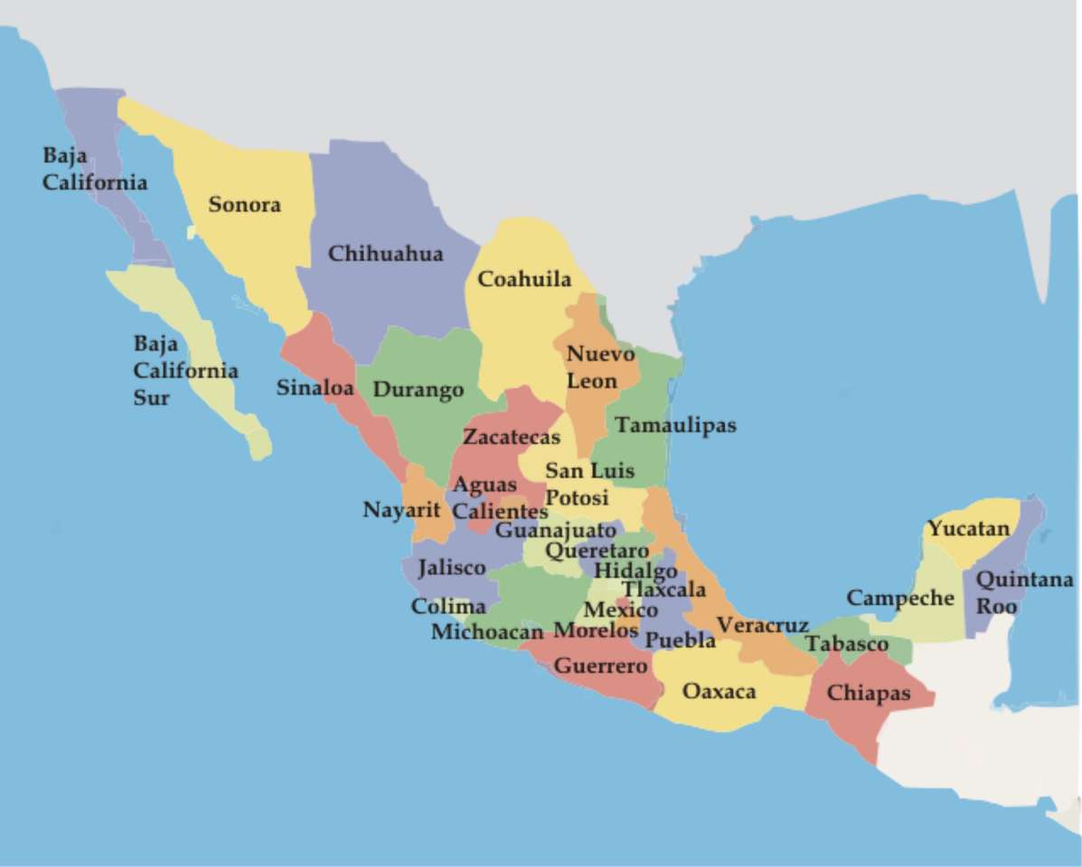 Republica Mexicana rompecabezas en línea