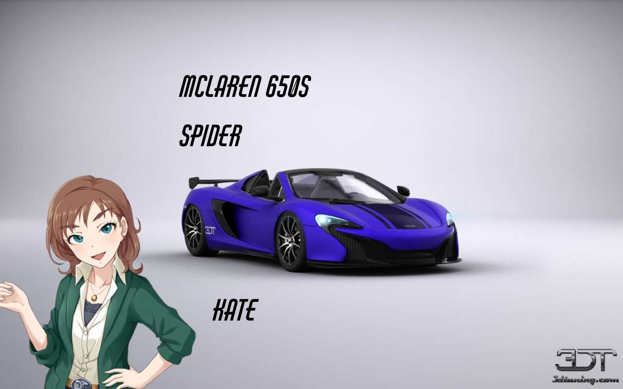 Kate e il ragno della McLaren 650 puzzle online