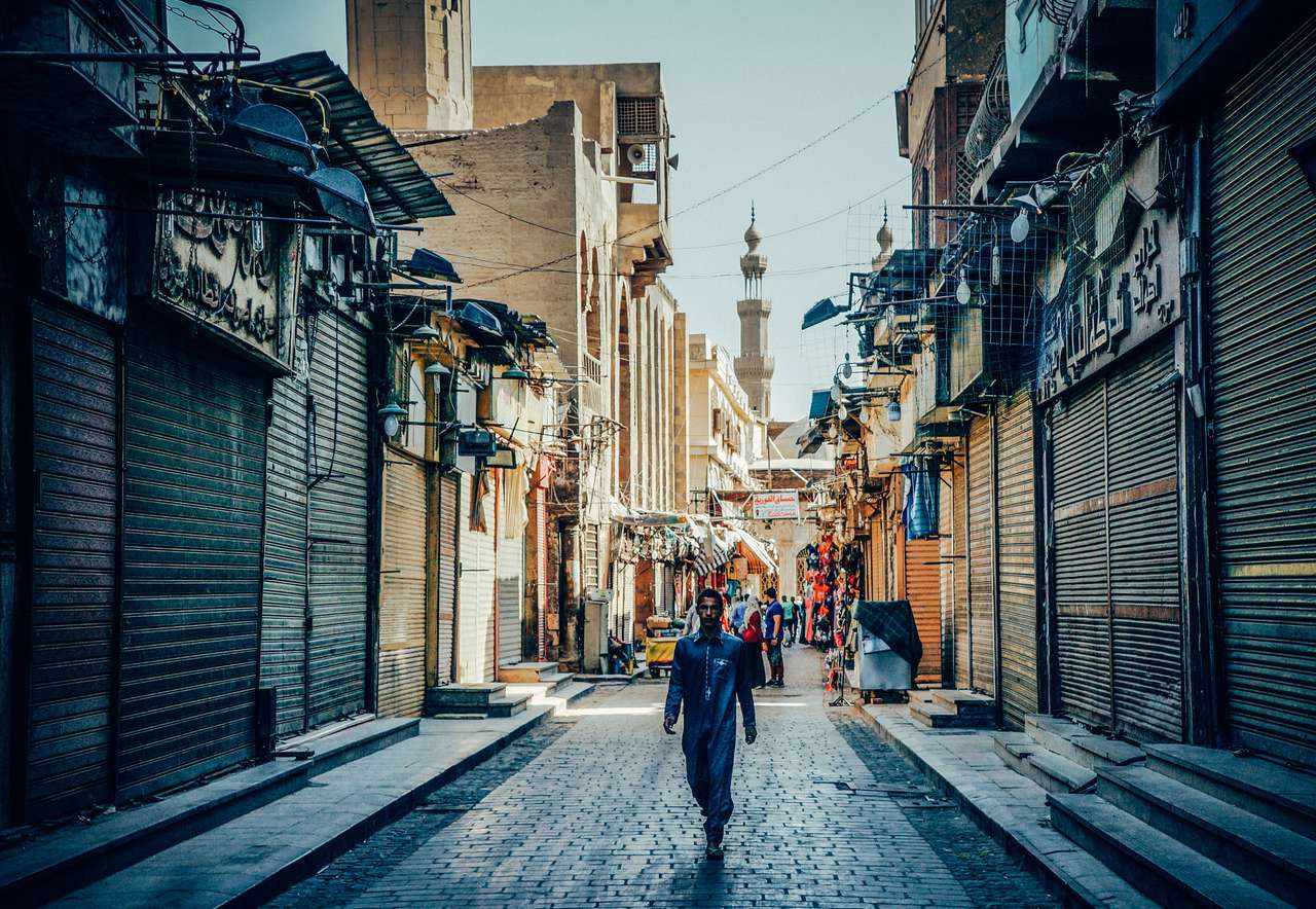 Kairo, Egypten pussel på nätet