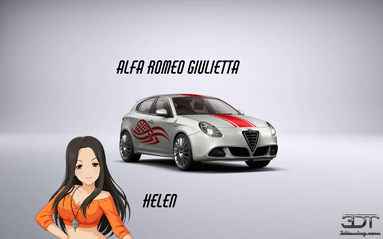 Elena e Alfa Romeo Giulietta puzzle online
