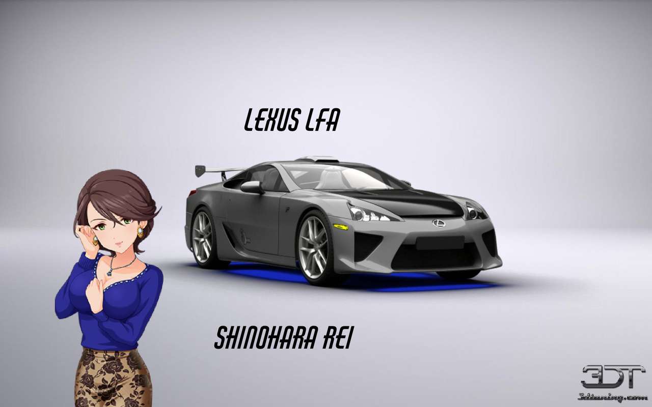 Шинохара Рей и Lexus LFA онлайн пъзел