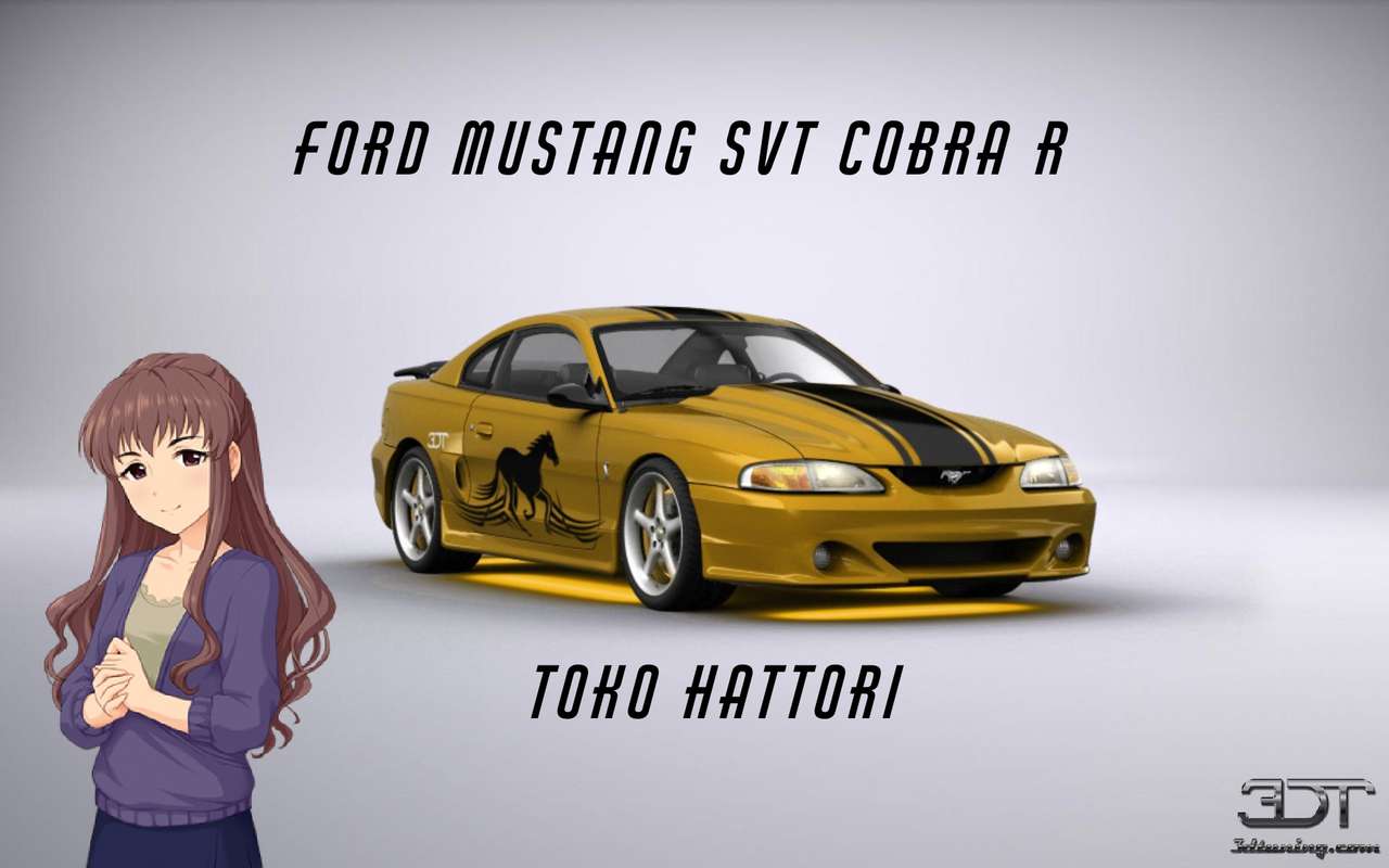 Хаттори токо и Ford Mustang svt R онлайн-пазл