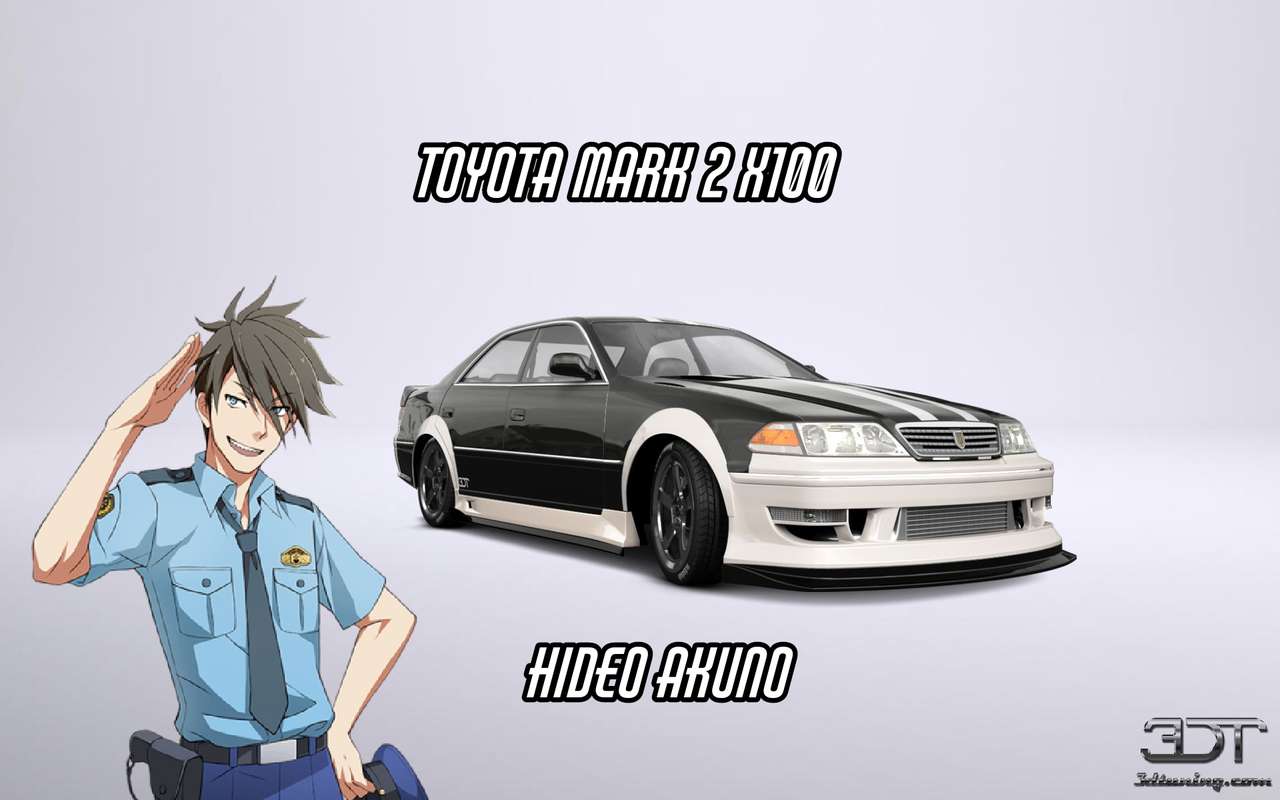 Hideo akuno και Toyota mark 2 X 100 online παζλ