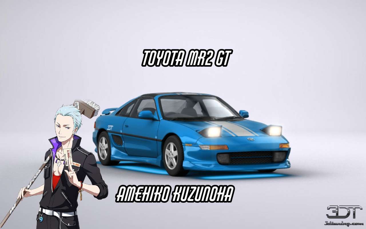 Amehiko Kuzunoha e Toyota mr2 GT puzzle online