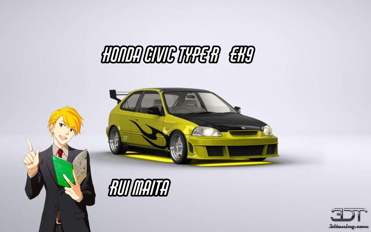 Rui maita e Honda Civic tipo R ek9 quebra-cabeças online