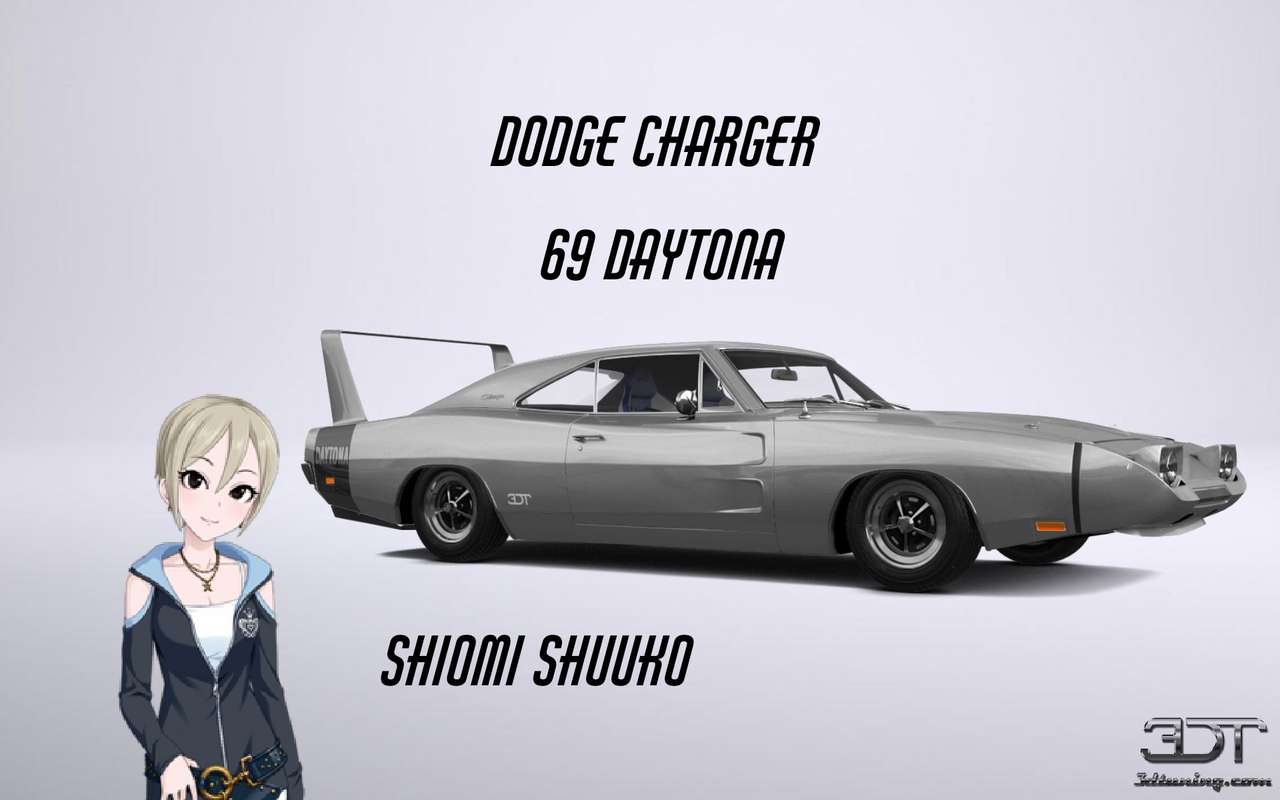 Shiomi Shuuko și Dodge Charger Daytona puzzle online