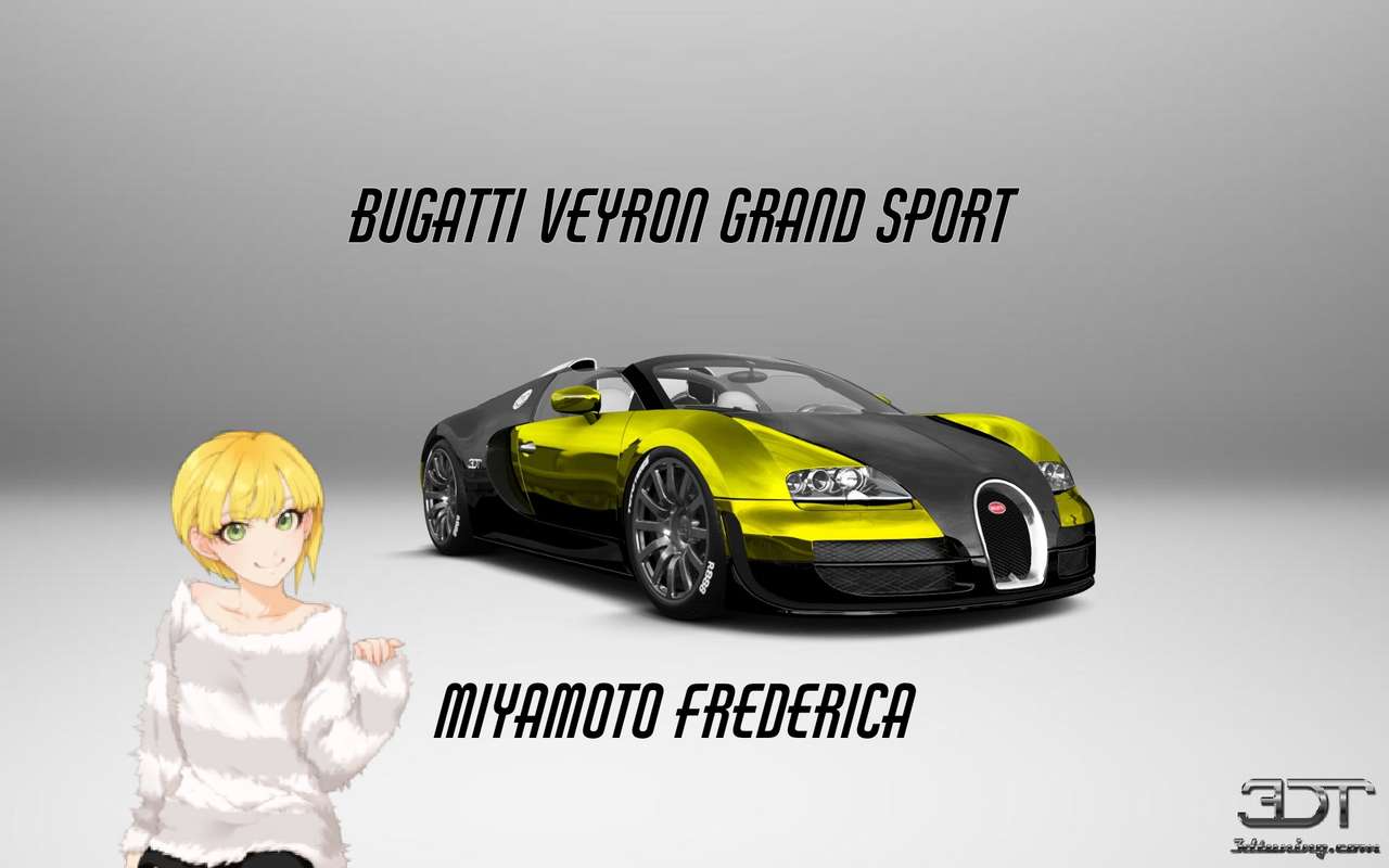 Miyamoto frederica a Bugatti Veyron grand sport skládačky online