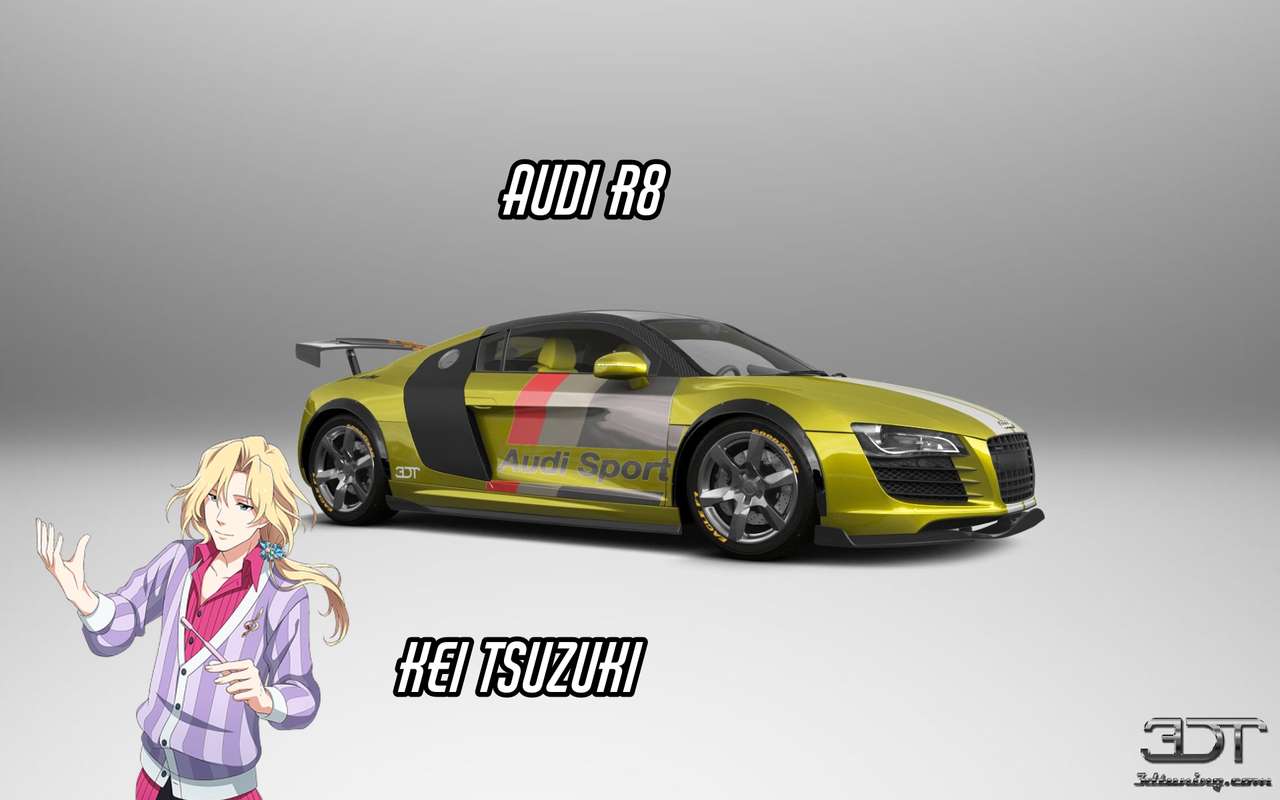 Kei tsuzuki és Audi R8 online puzzle