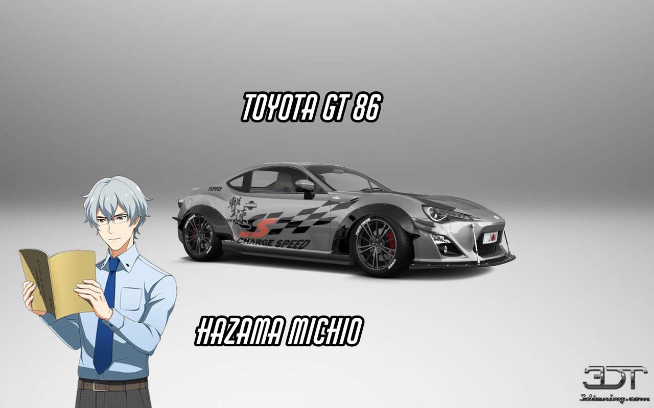 Hazama michio and Toyota GT 86 online puzzle