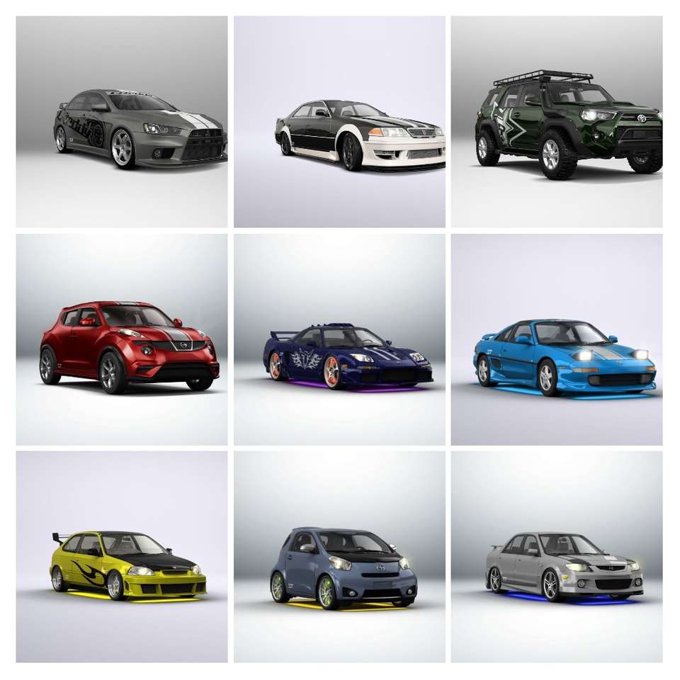 Cool japanese cars jigsaw puzzle online