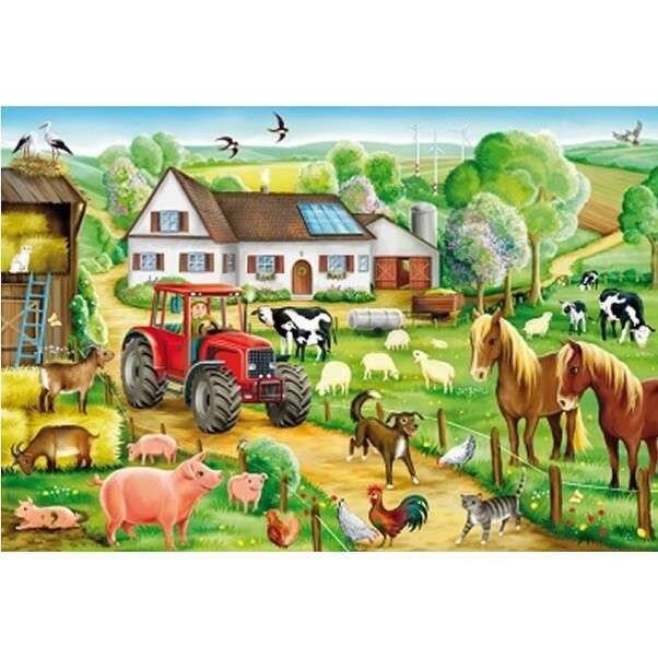heel blije boerderij legpuzzel online