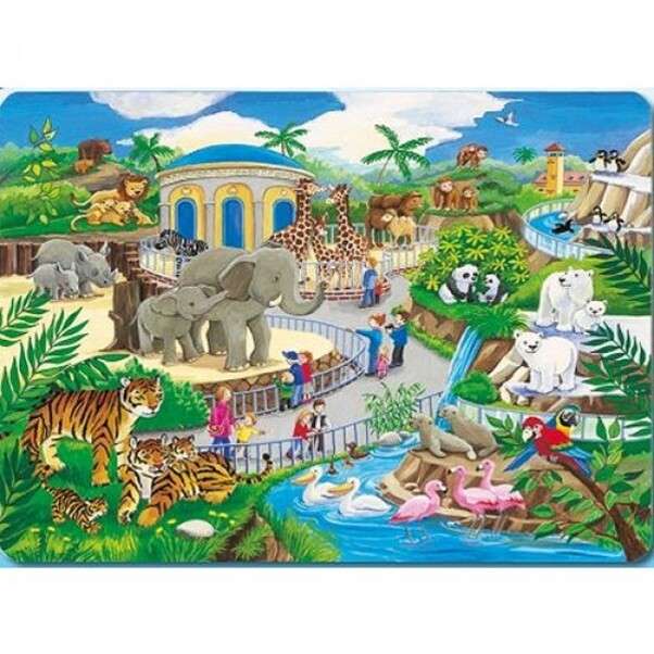 piękne zoo puzzle
